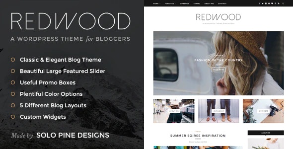 Redwood - A Responsive WordPress Blog Theme