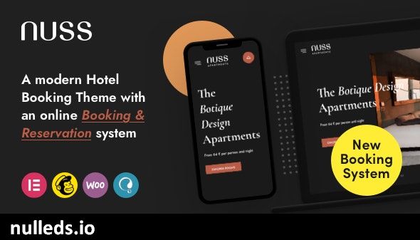 v1.1.6 Nuss - Hotel Booking WordPress Free Download