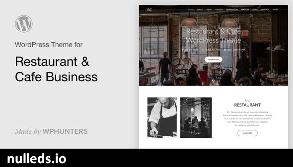 Rc - Restaurant & Cafe Onepage WordPress Theme