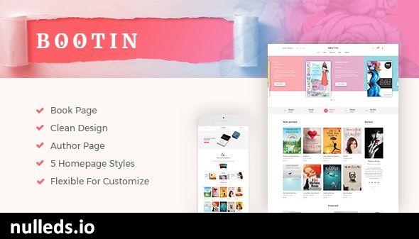 Bootin - Book Store WooCommerce WordPress Theme