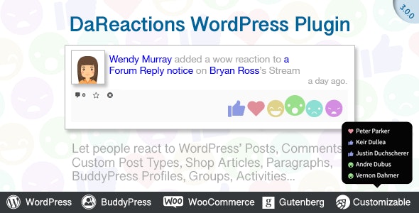 Reactions WordPress Plugin