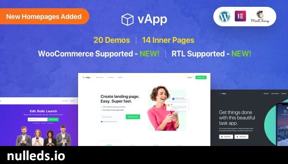 vApp | WordPress App Landing Page