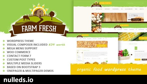 Farm Fresh - Organic Products WordPress Theme