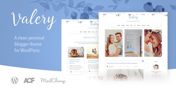 Valery CD - Personal Blog Theme for WordPress