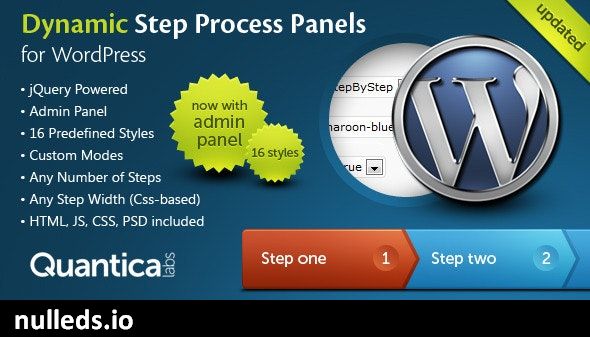 Dynamic Step Process Panels for WordPress