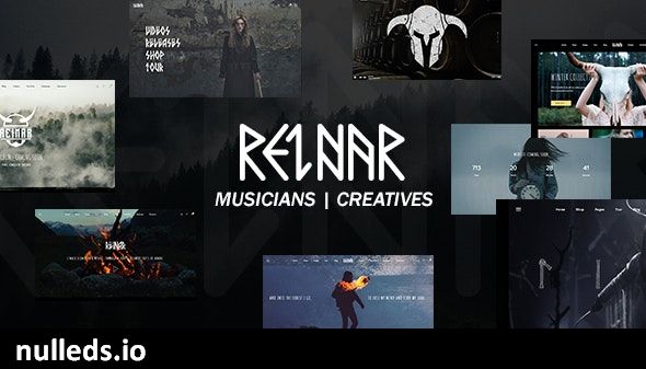 Reinar - A Nordic Inspired Music and Creative WordPress Theme