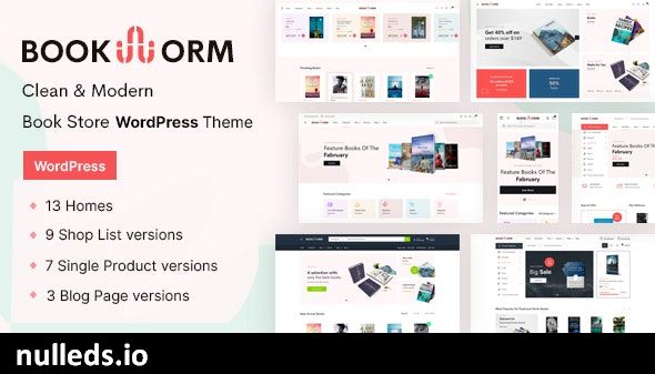 Bookworm - Bookstore & Bookshop WooCommerce Theme