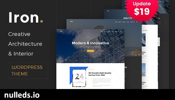 Iron - Architecture, Interior and Design WordPress Theme