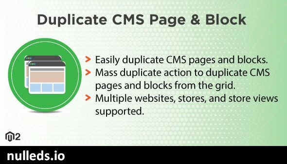 Magento 2 Duplicate CMS Page and Block