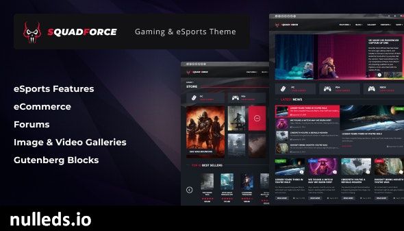 SquadForce - eSports Gaming WordPress Theme (formerly Good Games)