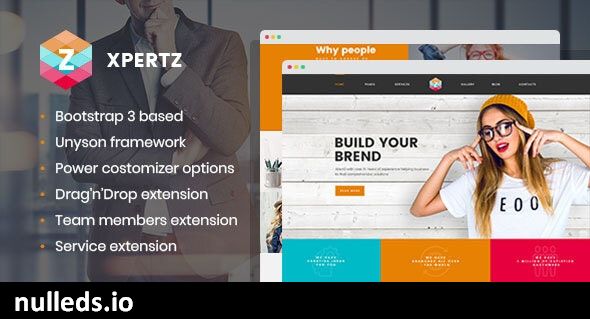 XpertZ - Corporate Multipage WordPress theme