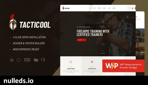 Tacticool | Shooting Range & Gun Store WordPress Theme