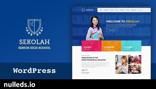 Sekolah - Senior High School WordPress Theme