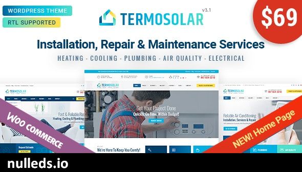 Termosolar - Maintenance Services WordPress Theme