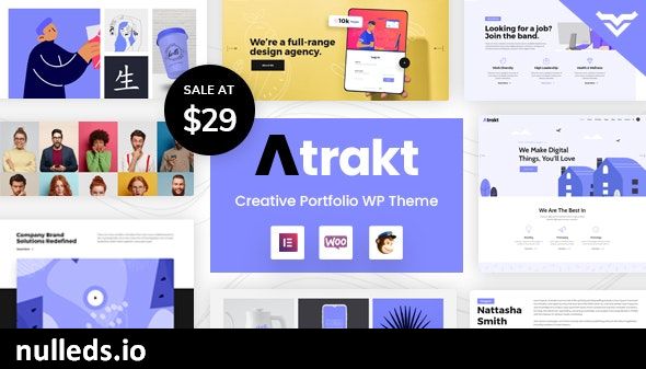 Atrakt - Creative Portfolio WordPress Theme