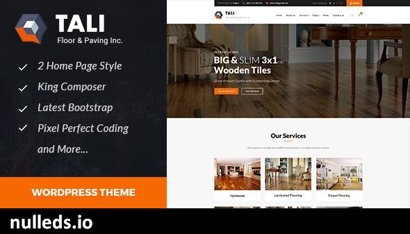 Tali - Paving Service WordPress theme