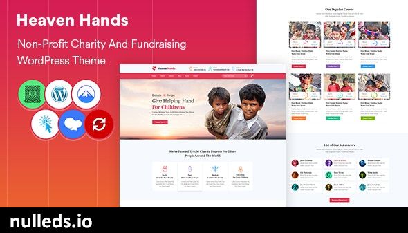 Heaven Hands- Non-Profit Charity & Fundraising WordPress Theme