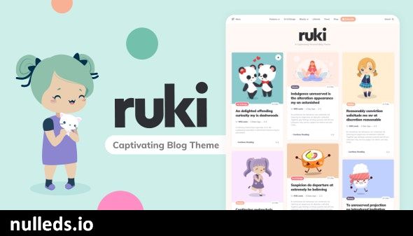 Ruki - A Captivating Personal Blog Theme