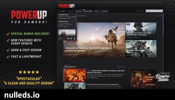 PowerUp - Video Game Theme for WordPress