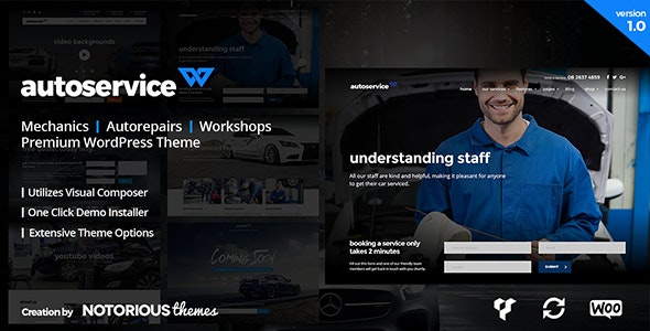 AutoService - Mechanic & Car Repairs WordPress Theme