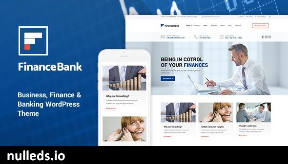 FinanceBank - Business Consulting WordPress Themes