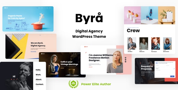 Byra - Digital Agency WordPress Theme