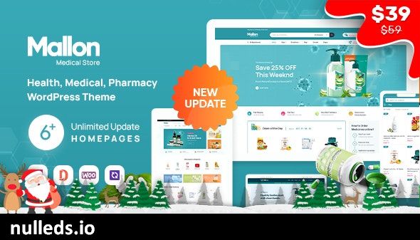 Mallon - Medical Store Elementor WooCommerce WordPress Theme