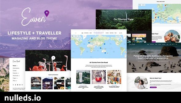 Eaven - Lifestyle & Traveller Magazine and Blog theme