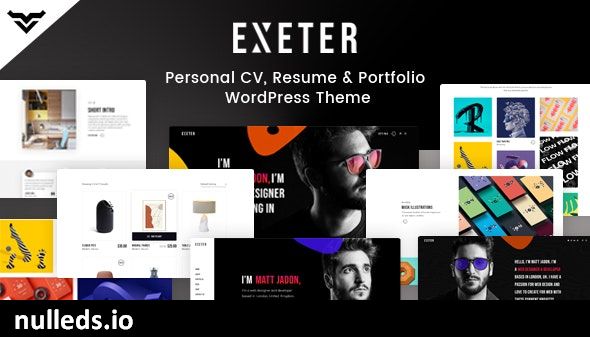 Exeter - Personal Portfolio WordPress Theme