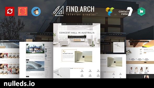 Find ARC - Interior Design, Architecture - WordPress Theme