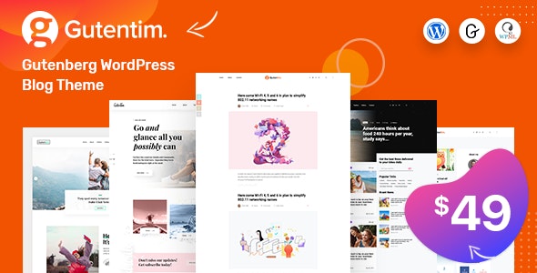 Gutentim - Modern Gutenberg WordPress Blog Theme