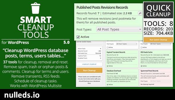 Smart Cleanup Tools - Plugin for WordPress