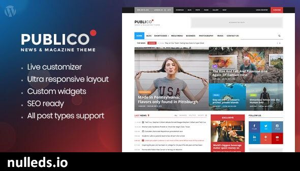 Publico - Modern Magazine WordPress Theme