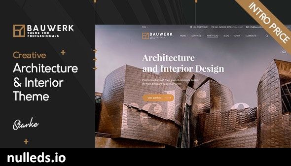 Bauwerk - Interior Design & Architecture WordPress Theme