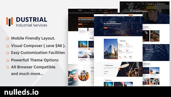 Dustrial - Factory & Industrial WordPress Theme