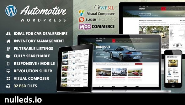 Automotive Car Dealership Business WordPress Theme