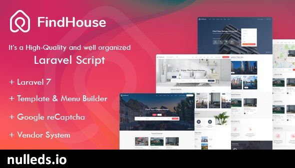 Findhouse - Real Estate Laravel Script