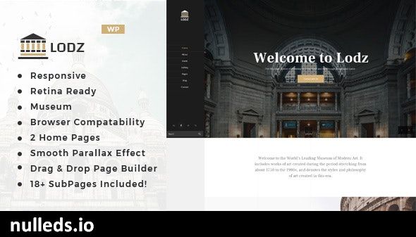 Lodz - Museum & Exhibition WordPress Theme