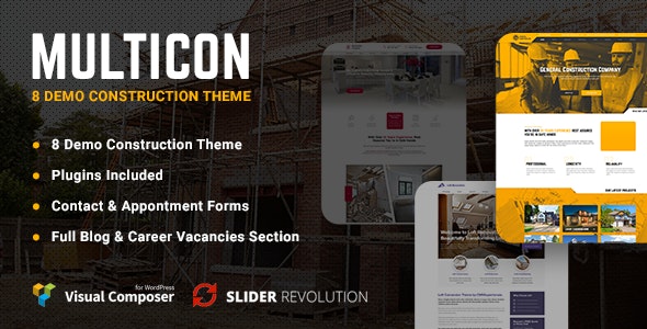 Multicon - Multi-Purpose Construction Industry Theme