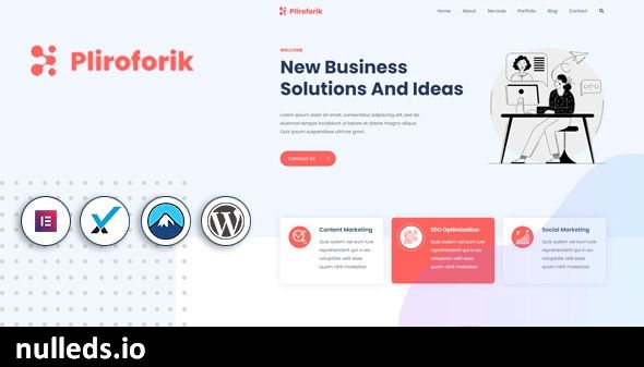 Pliroforik - IT Agency Portfolio WordPress Theme