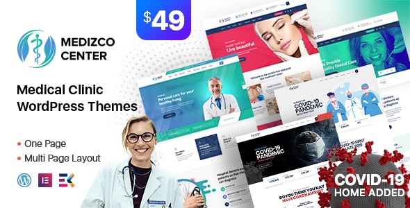 Medizco (v3.5.1) Medical Health & Dental Care Clinic WordPress Theme