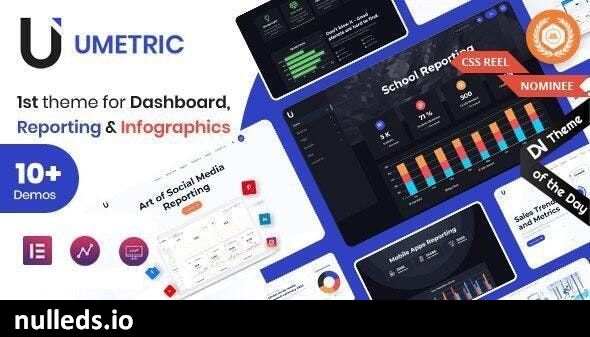 Umetric - WordPress Dashboard, Reporting and Infographic Theme