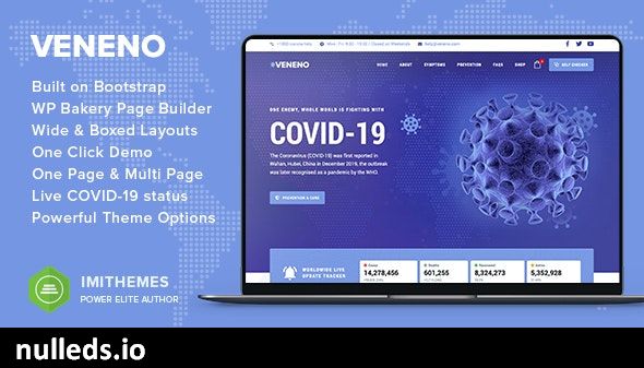 Veneno - Coronavirus Information WordPress Theme