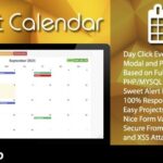 Event Calendar - PHP/MYSQL Plugin