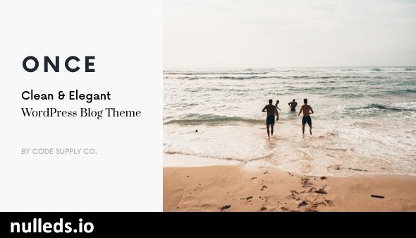 Once - Clean & Elegant WordPress Blog Theme