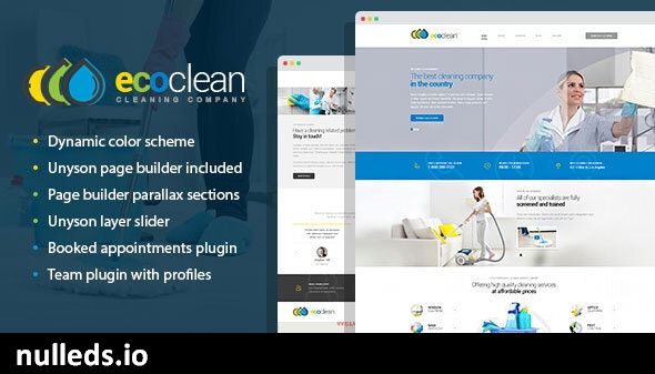 EcoClean - House Cleaning Company WordPress Theme