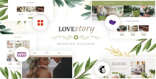 Love Story | A Beautiful Wedding and Event Planner WordPress Theme