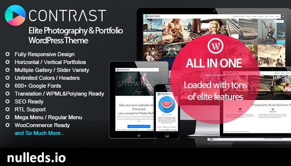 CONTRAST - Elite Photography & Portfolio Theme