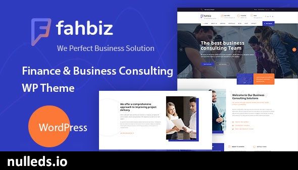 Fahbiz - Finance & Consulting WordPress Theme