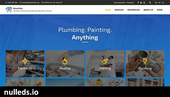 BlueCollar - Handyman & Renovation Business WordPress Theme